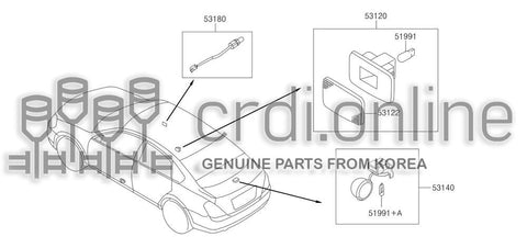 LAMP ASSY-STOPHIGH MOUNTED 53210-52100 5321052100 53210 52100