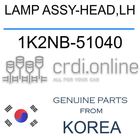 LAMP ASSY-HEAD,LH [ORIGINAL] 1K2NB-51040 1K2NB51040 1K2NB 51040