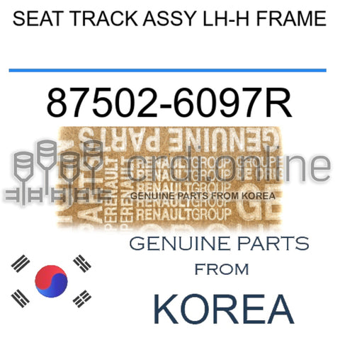 SEAT TRACK ASSY LH-H FRAME [ORIGINAL] 87502-6097R 875026097R 87502 6097R