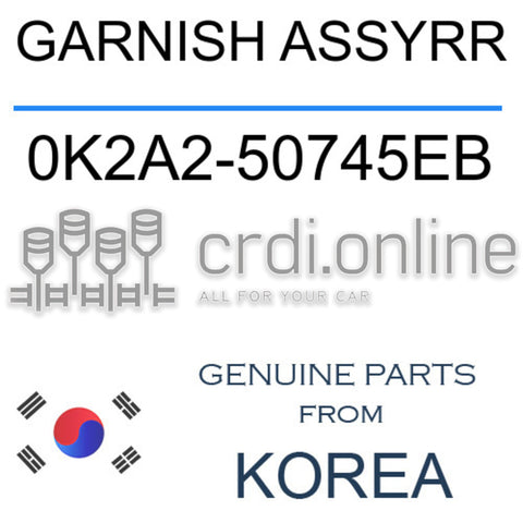 GARNISH ASSYRR [ORIGINAL] 0K2A2-50745EB 0K2A250745EB 0K2A2 50745EB