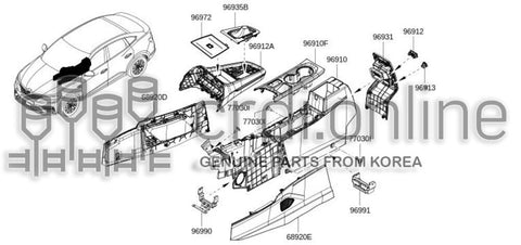 BELLOWS-SHIFT LEVER 96935-3548R 969353548R 96935 3548R