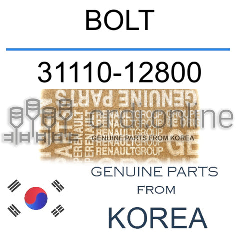 BOLT [ORIGINAL] 31110-12800 3111012800 31110 12800