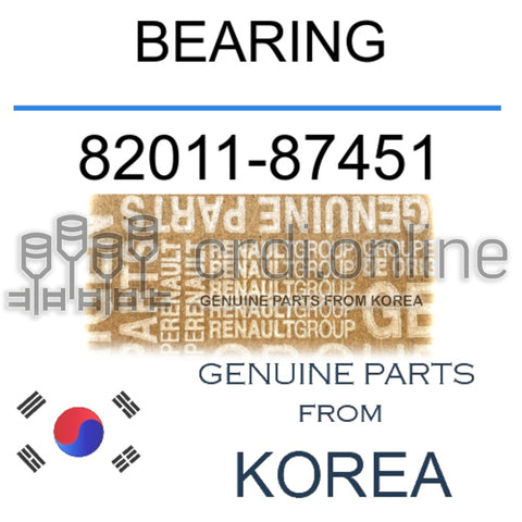 BEARING [ORIGINAL] 82011-87451 8201187451 82011 87451
