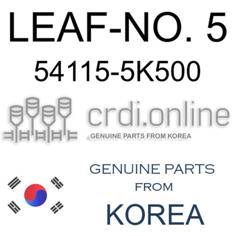LEAF-NO. 5 [ORIGINAL] 54115-5K500 541155K500 54115 5K500