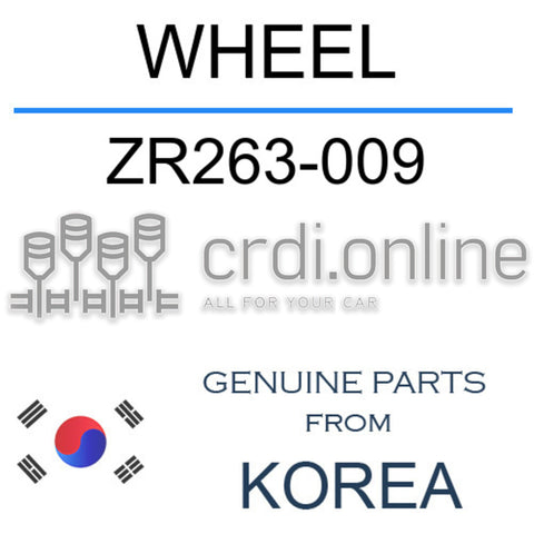 WHEEL ZR263-009 ZR263009 ZR263 009