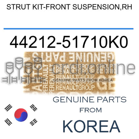 STRUT KIT-FRONT SUSPENSION,RH [ORIGINAL] 44212-51710K0 4421251710K0 44212 51710K0