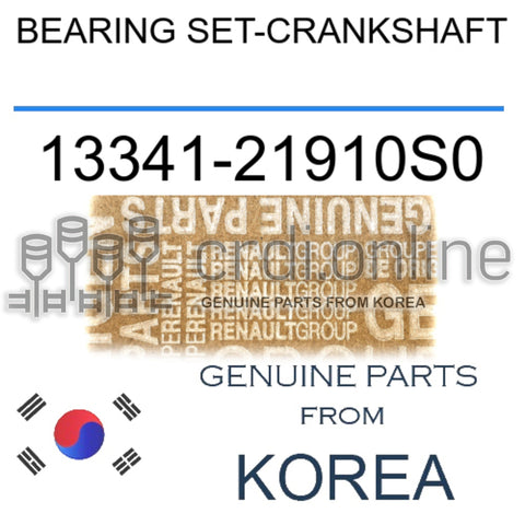 BEARING SET-CRANKSHAFT [ORIGINAL] 13341-21910S0 1334121910S0 13341 21910S0