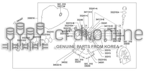 SEAL ASSY-OIL 35321-32000 3532132000 35321 32000