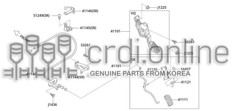 CABLE ASSY-ACCELERATOR 41140-52000 4114052000 41140 52000
