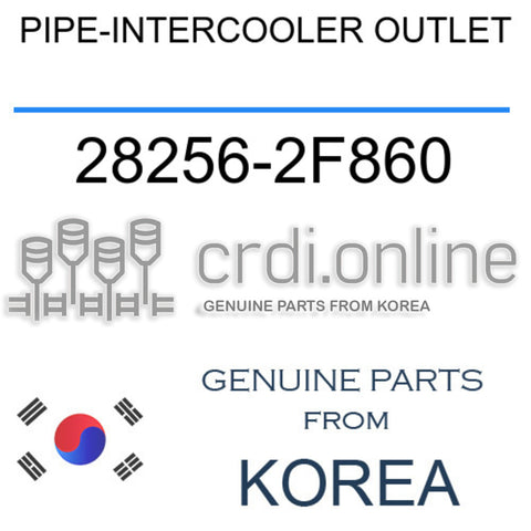 [ORIGINAL] PIPE-INTERCOOLER OUTLET 28256-2F860 282562F860 28256 2F860