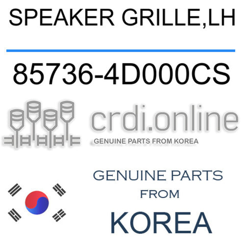 SPEAKER GRILLE,LH [ORIGINAL] 85736-4D000CS 857364D000CS 85736 4D000CS