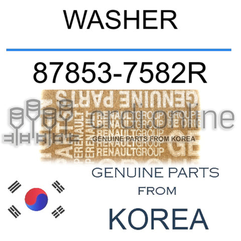 WASHER [ORIGINAL] 87853-7582R 878537582R 87853 7582R