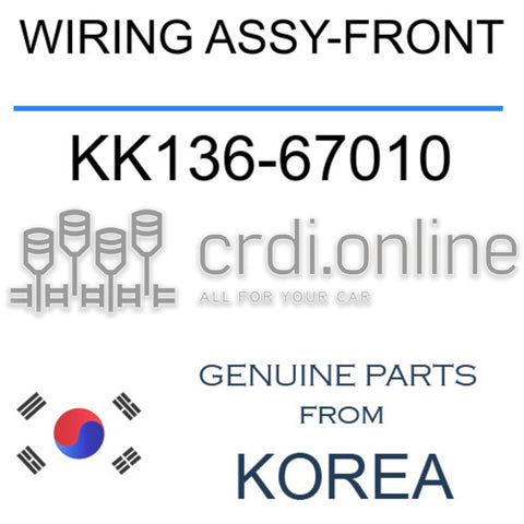 WIRING ASSY-FRONT KK136-67010 KK13667010 KK136 67010