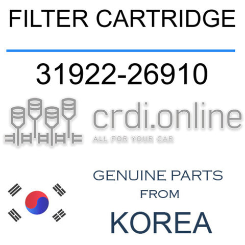 FILTER CARTRIDGE [ORIGINAL] 31922-26910 3192226910 31922 26910