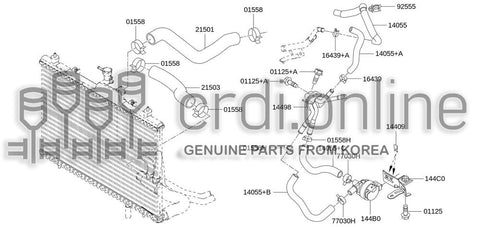 HOSE-WATER 14055-JG75A 14055JG75A 14055 JG75A