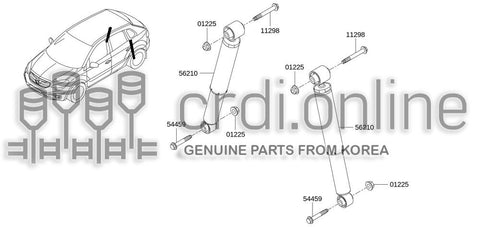 ABSORBER ASSY-SHOCKREAR 56210-8193R 562108193R 56210 8193R
