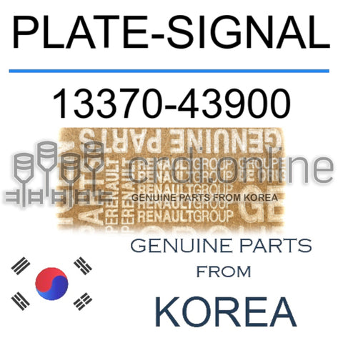 PLATE-SIGNAL [ORIGINAL] 13370-43900 1337043900 13370 43900