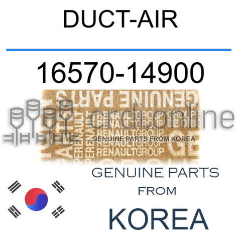 DUCT-AIR [ORIGINAL] 16570-14900 1657014900 16570 14900