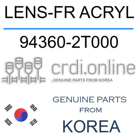 LENS-FR ACRYL [ORIGINAL] 94360-2T000 943602T000 94360 2T000