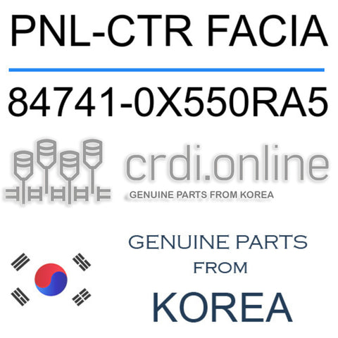 PNL-CTR FACIA 84741-0X550RA5 847410X550RA5 84741 0X550RA5