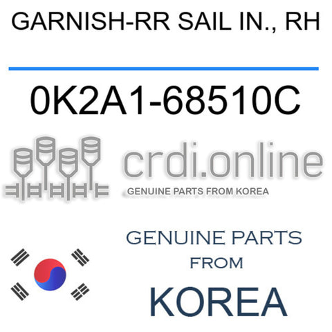 GARNISH-RR SAIL IN., RH [ORIGINAL] 0K2A1-68510C 0K2A168510C 0K2A1 68510C