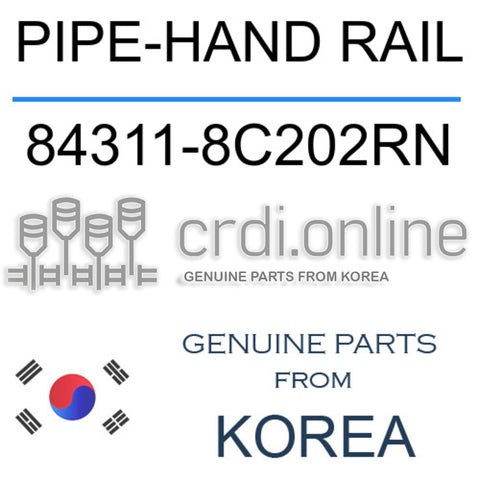 PIPE-HAND RAIL [ORIGINAL] 84311-8C202RN 843118C202RN 84311 8C202RN