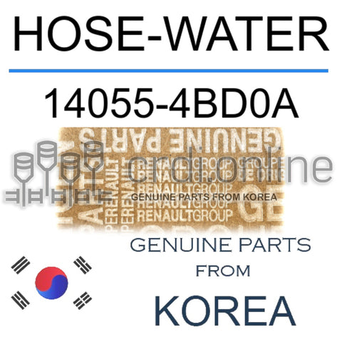 HOSE-WATER [ORIGINAL] 14055-4BD0A 140554BD0A 14055 4BD0A