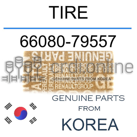 TIRE [ORIGINAL] 66080-79557 6608079557 66080 79557