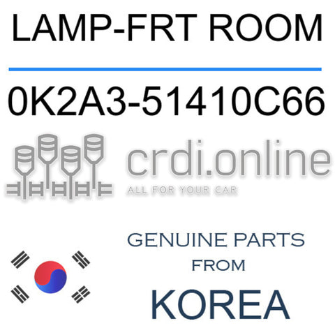LAMP-FRT ROOM [ORIGINAL] 0K2A3-51410C66 0K2A351410C66 0K2A3 51410C66