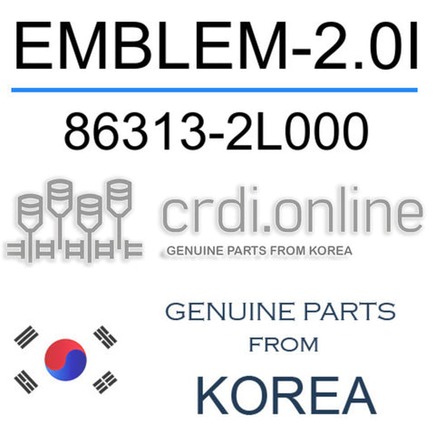 EMBLEM-2.0I 86313-2L000 863132L000 86313 2L000