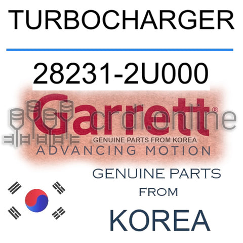 TURBOCHARGER [BorgWarner] 28231-2U000 282312U000 28231 2U000