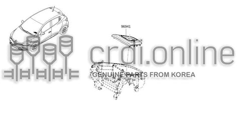 FINISHER ASSY-CONSOLEAUTO CONTROL 96935-6661R 969356661R 96935 6661R