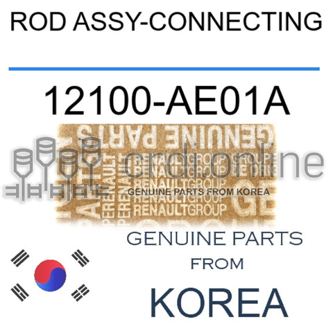 ROD ASSY-CONNECTING [ORIGINAL] 12100-AE01A 12100AE01A 12100 AE01A