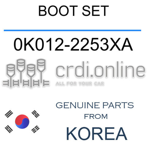 BOOT SET 0K012-2253XA 0K0122253XA 0K012 2253XA