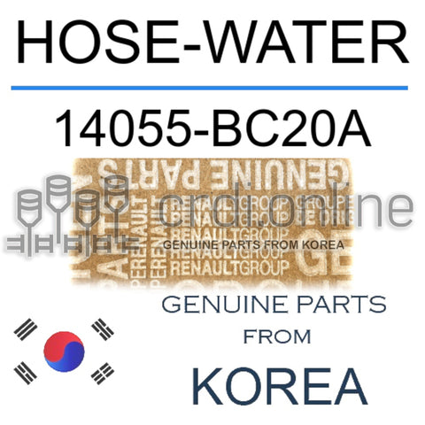 HOSE-WATER [ORIGINAL] 14055-BC20A 14055BC20A 14055 BC20A