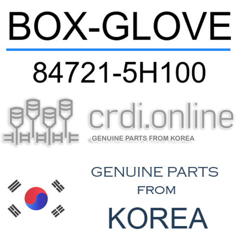 BOX-GLOVE [ORIGINAL] 84721-5H100 847215H100 84721 5H100