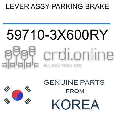 LEVER ASSY-PARKING BRAKE [ORIGINAL] 59710-3X600RY 597103X600RY 59710 3X600RY