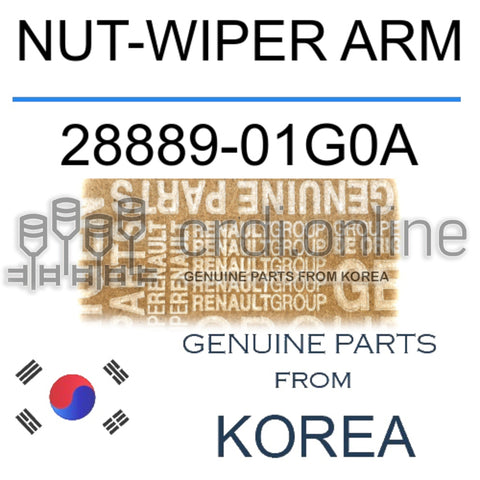 NUT-WIPER ARM [ORIGINAL] 28889-01G0A 2888901G0A 28889 01G0A
