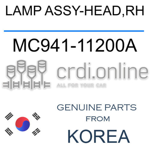 LAMP ASSY-HEAD,RH [ORIGINAL] MC941-11200A MC94111200A MC941 11200A