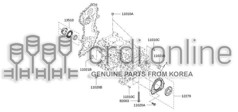 SEAL-OILCRANKSHAFT REAR 77014-76859 7701476859 77014 76859