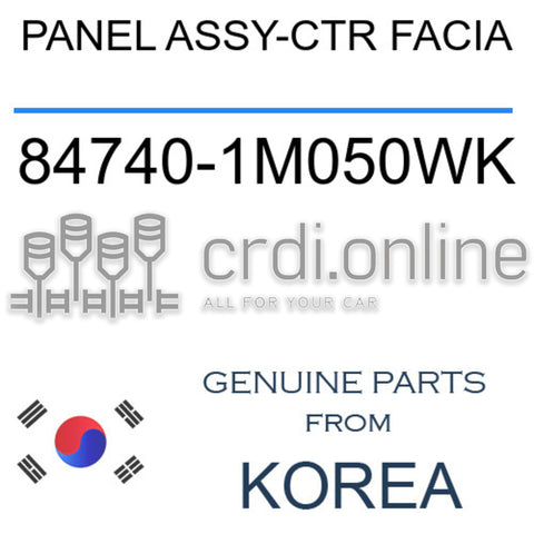 PANEL ASSY-CTR FACIA [ORIGINAL] 84740-1M050WK 847401M050WK 84740 1M050WK