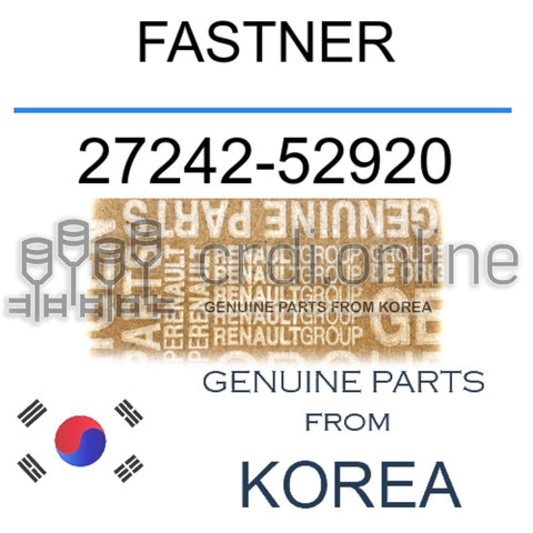 FASTNER [ORIGINAL] 27242-52920 2724252920 27242 52920