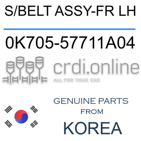 S/BELT ASSY-FR LH [ORIGINAL] 0K705-57711A04 0K70557711A04 0K705 57711A04