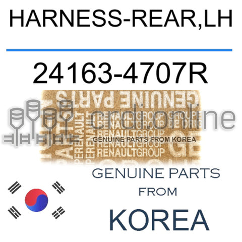 HARNESS-REAR,LH [ORIGINAL] 24163-4707R 241634707R 24163 4707R