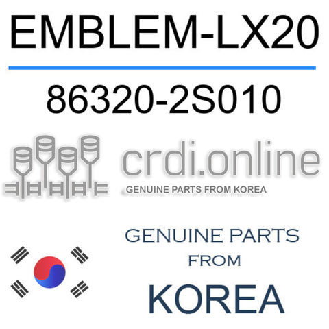 EMBLEM-LX20 [ORIGINAL] 86320-2S010 863202S010 86320 2S010