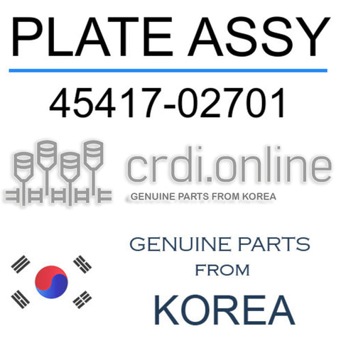 PLATE ASSY [ORIGINAL] 45417-02701 4541702701 45417 02701