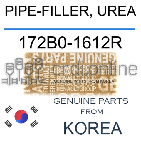 PIPE-FILLER, UREA [ORIGINAL] 172B0-1612R 172B01612R 172B0 1612R