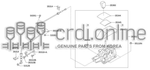 BRACKET-CABLE MOUNTING 35316-52010 3531652010 35316 52010