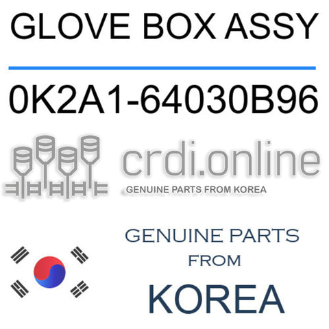 GLOVE BOX ASSY [ORIGINAL] 0K2A1-64030B96 0K2A164030B96 0K2A1 64030B96