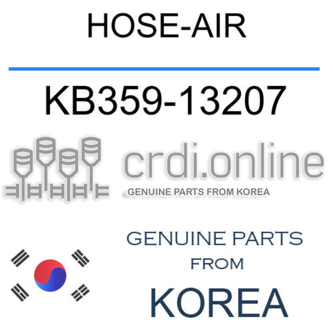 HOSE-AIR KB359-13207 KB35913207 KB359 13207